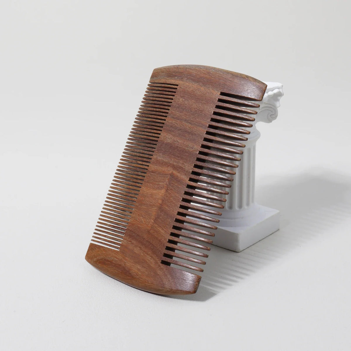 1 Pocket Double Sided Sandalwood Wooden Hair Comb