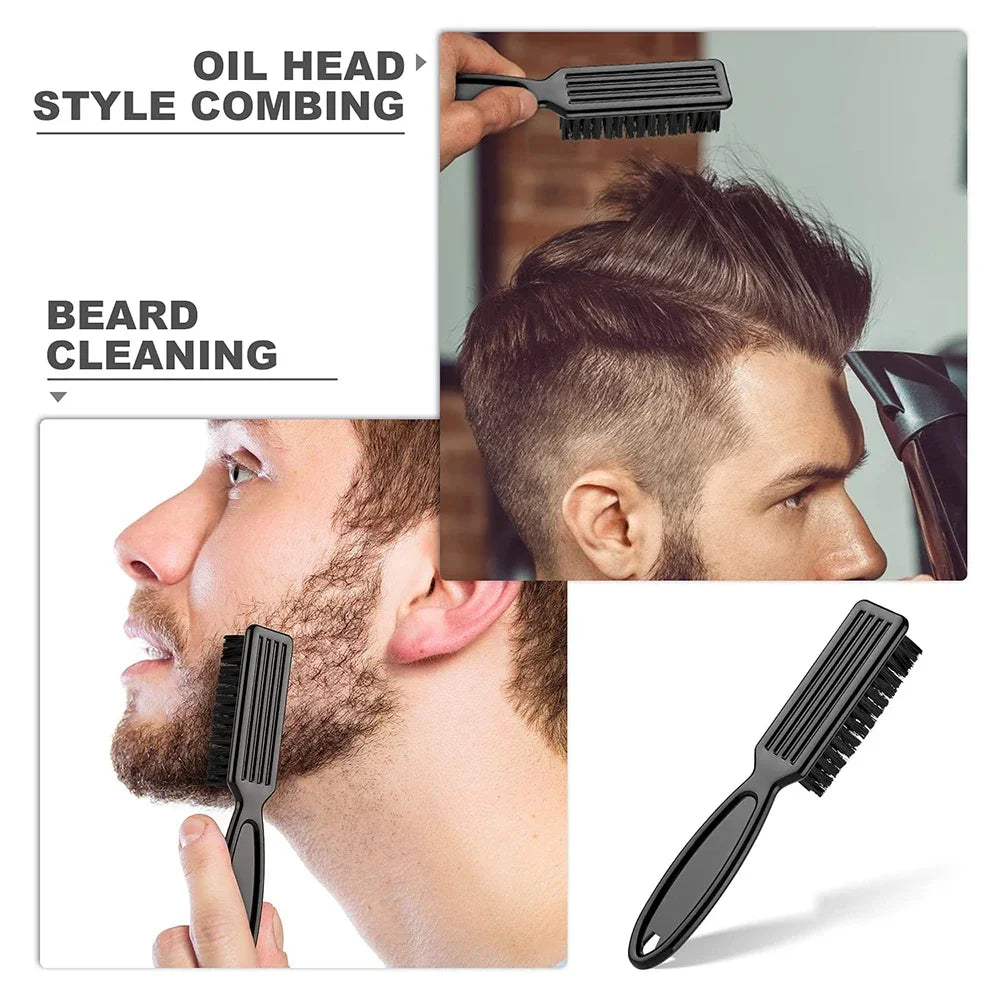 Beard Styling Brush Plastic Hair Oil Carving Cleaning Brush 1 Piece