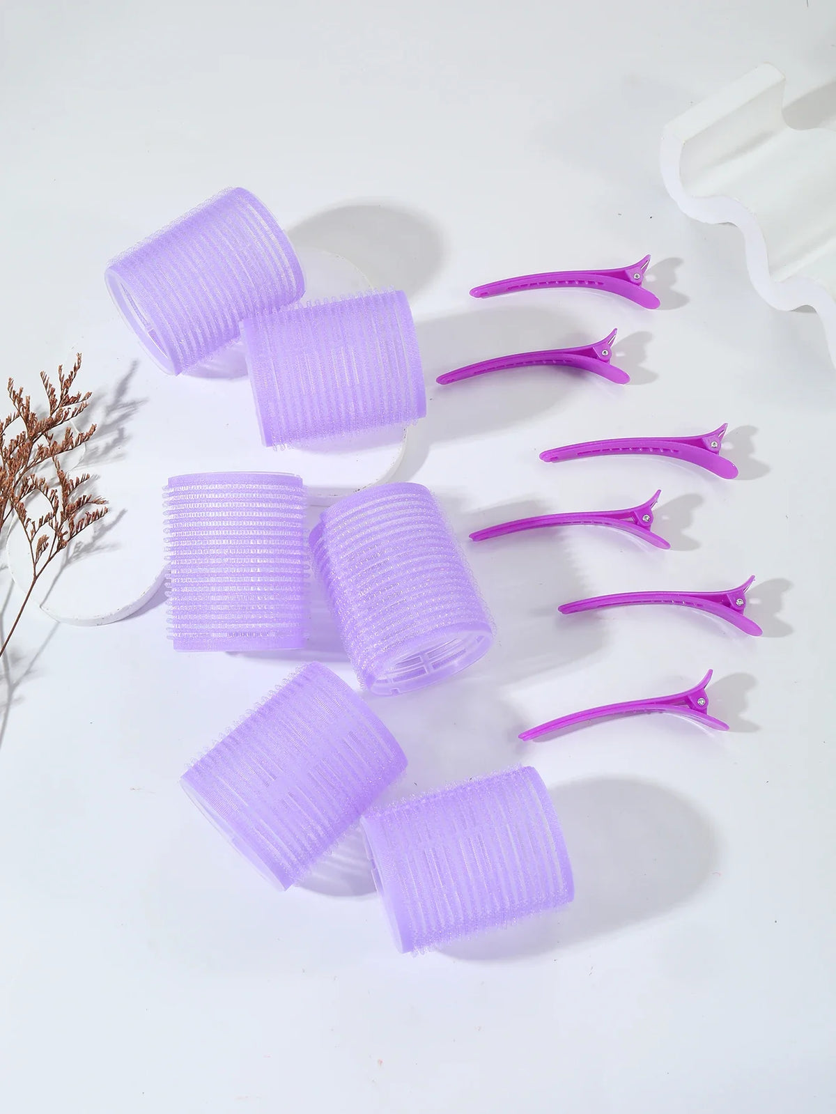12 Piece Air Bar Curling Iron Tube Self Adhesive Hair Styling Tool Set