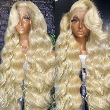 613 Blonde Body Wave Human Hair Wig 13x6 HD Lace Frontal 30 36 40 Inch 230 Density
