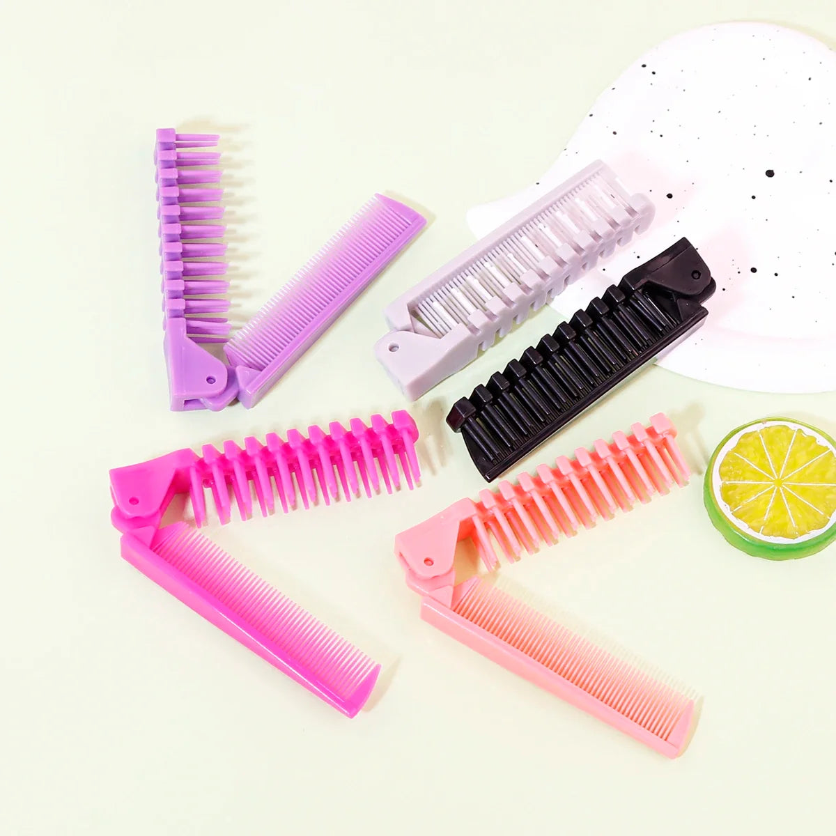 Anti-Static Folding Hair Comb Set 1 2 3 5 Pcs PP Material