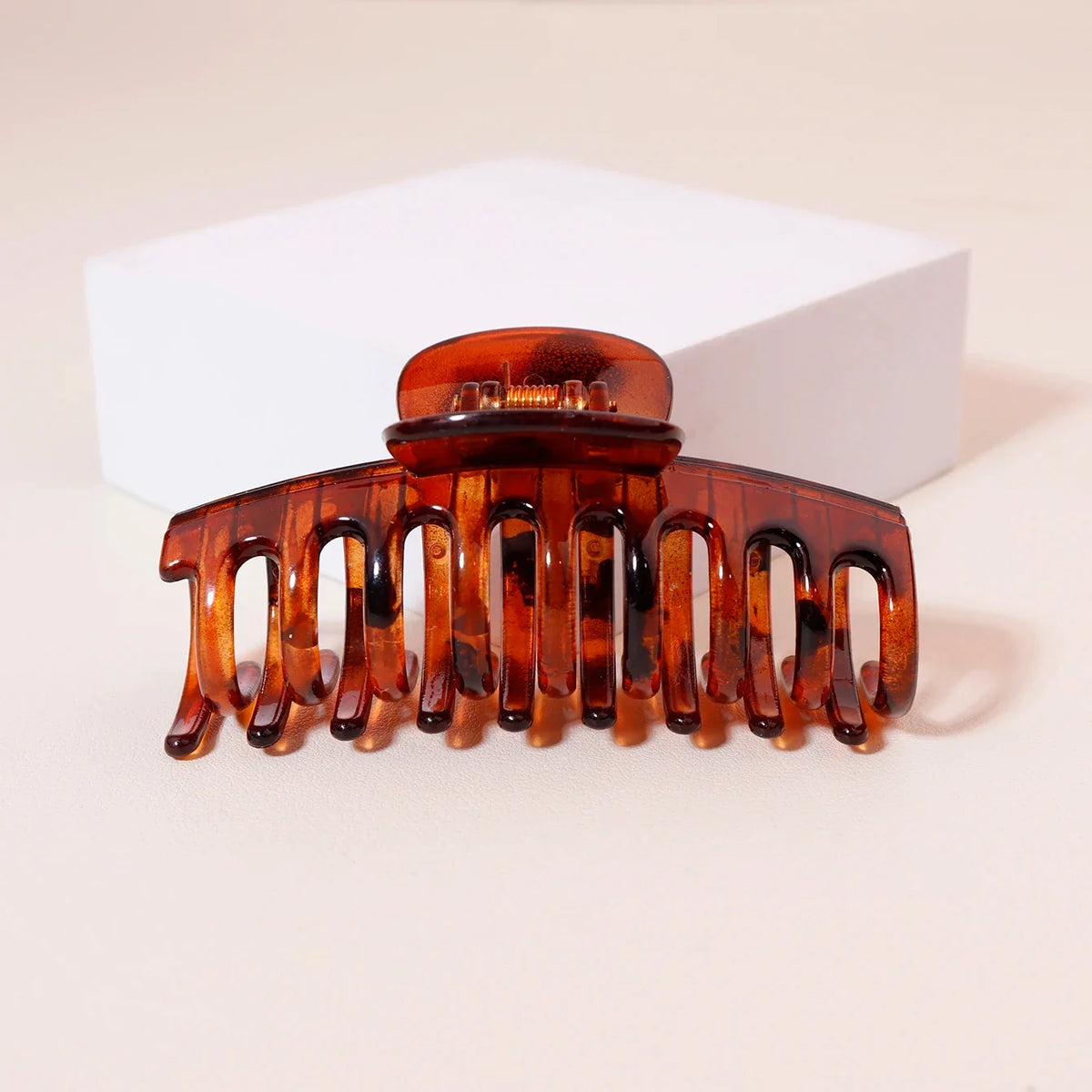 1 or 2 Piece Transparent Frosted Hair Clip for Long Thick Hair