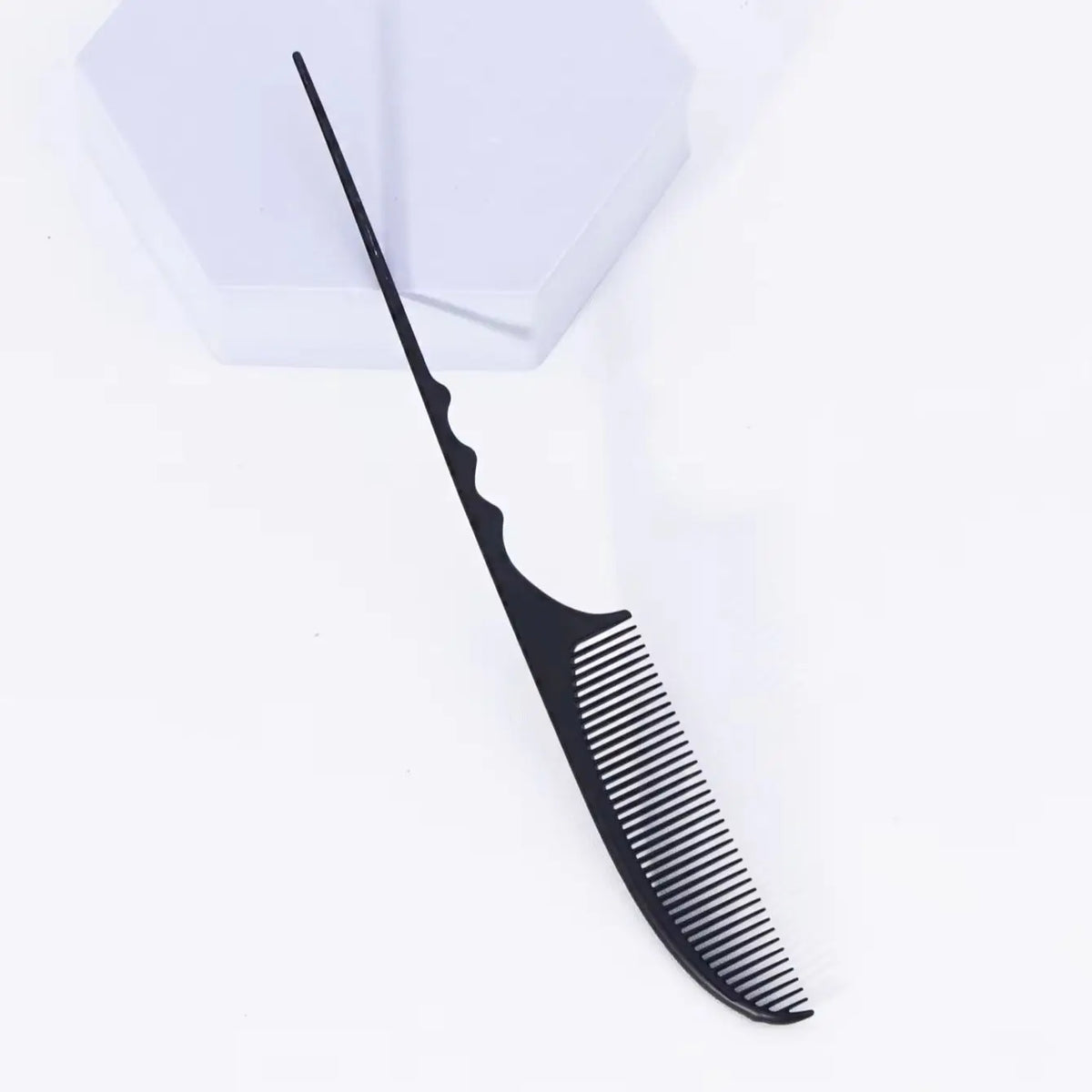 Pointed Tail Hair Comb Set Plastic 1 or 2 Pieces Curved Design