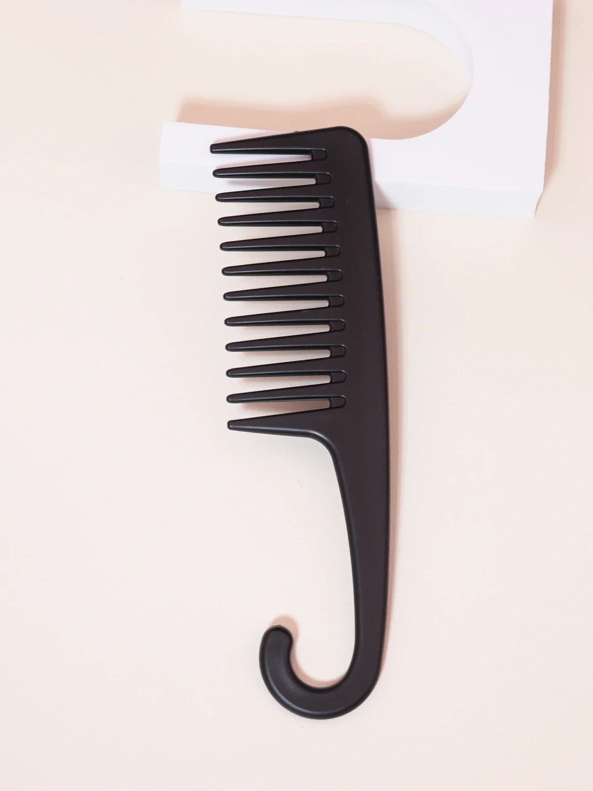 Wet Hair Curling Comb Heat Resistant Wide Tooth Hair Combing Tool with Hook