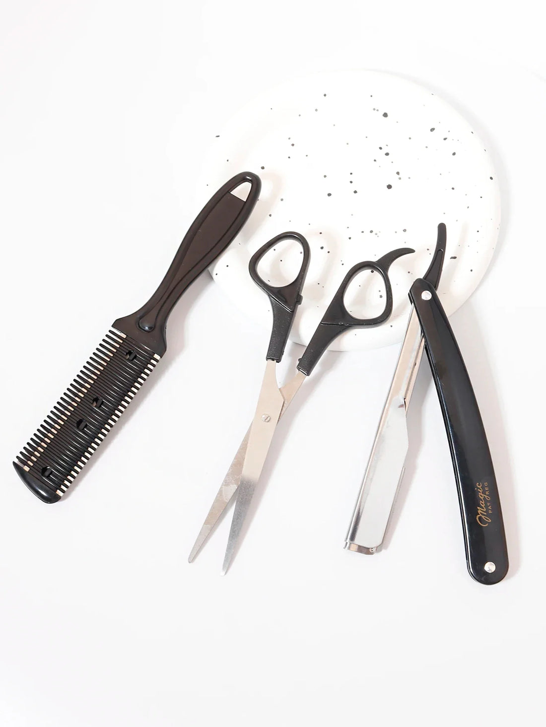 3pcs Hair Cutting Set For Beard Edge Hair And Facial Hair Styling Tools