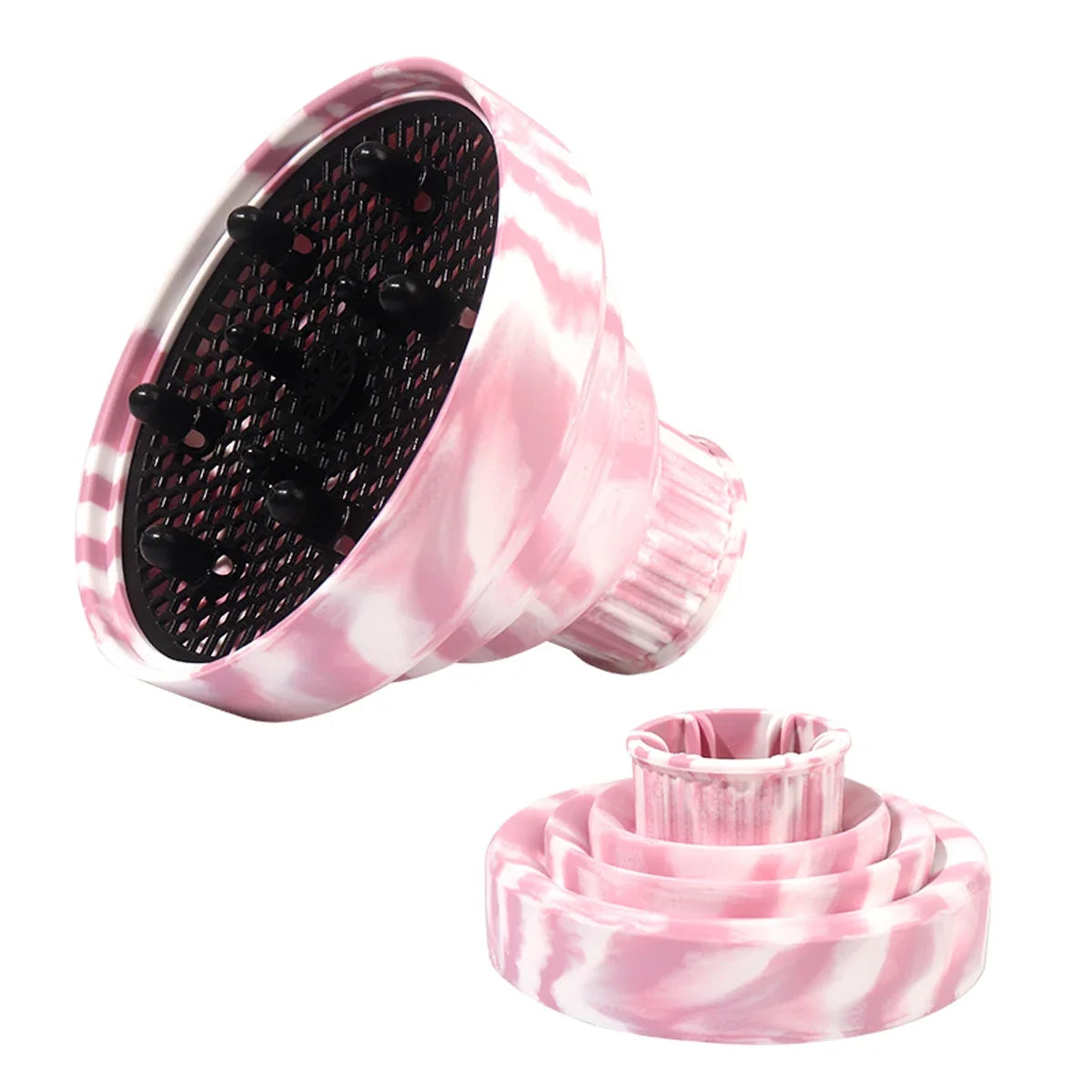 1 Piece Heat Resistant Silicone Hair Dryer Diffuser Cover Foldable