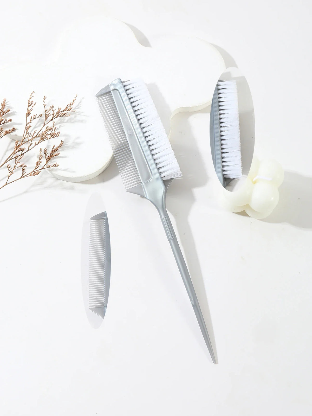 Hair Dye and Styling Brush Soft Bristles 1 or 2 Piece PC Loop Brush