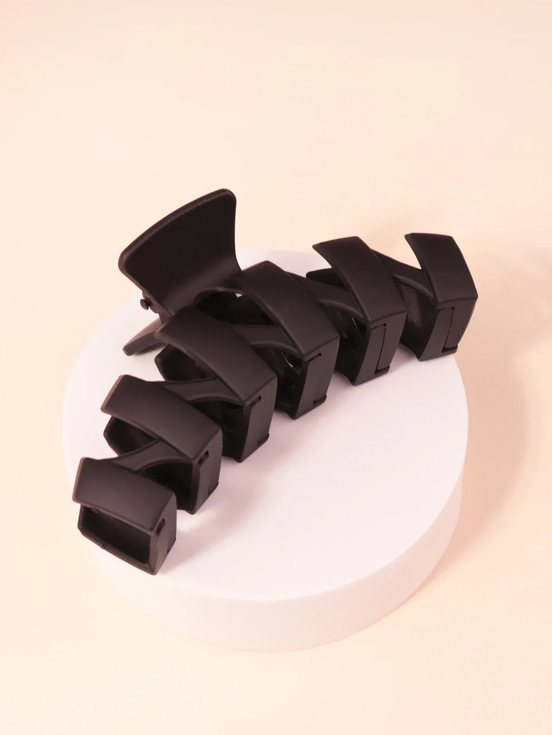 1 or 2 Piece Transparent Frosted Hair Clip for Long Thick Hair