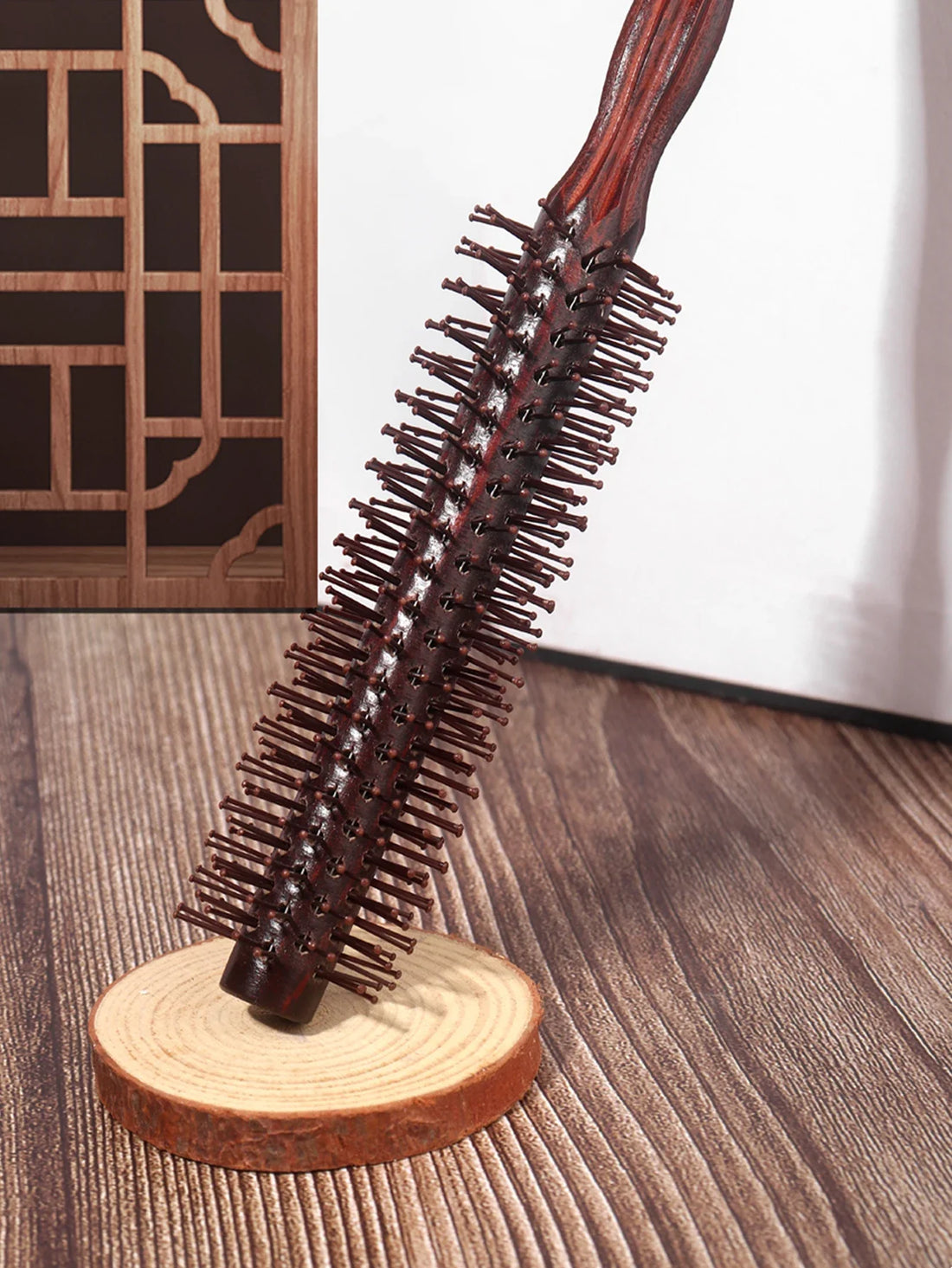 Wooden Circular Hair Massage Brush 1 Piece Professional Styling Tool