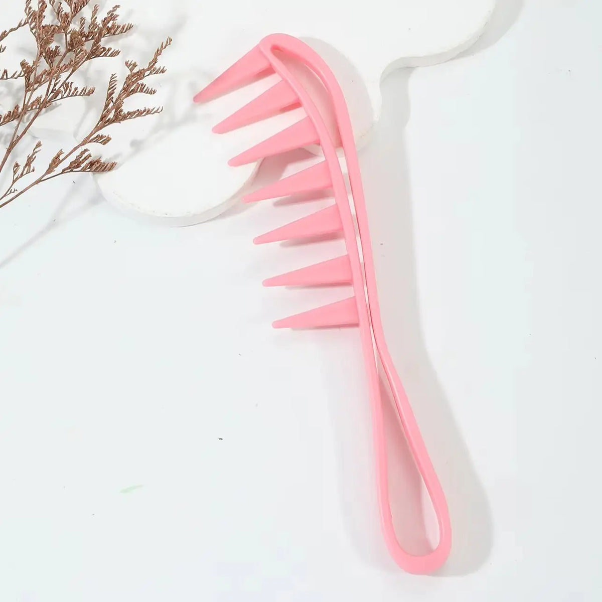 Wide Toothed Anti Static Plastic Comb Hairdressing Tool