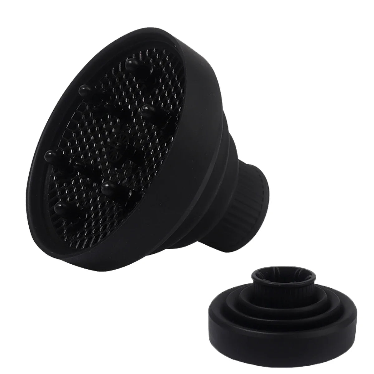 1 Piece Heat Resistant Silicone Hair Dryer Diffuser Cover Foldable