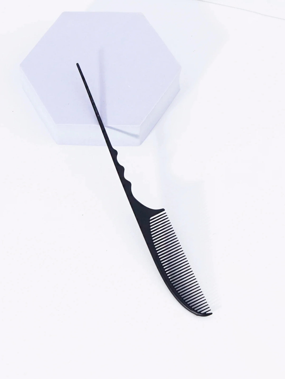 Pointed Tail Hair Comb Set Plastic 1 or 2 Pieces Curved Design