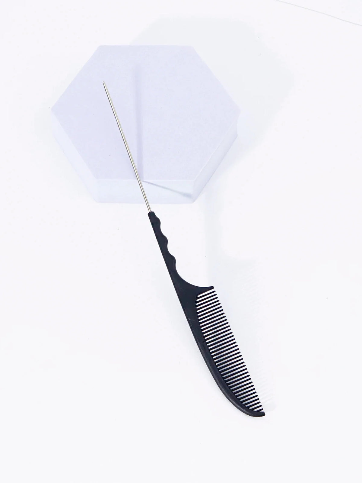 Pointed Tail Hair Comb Set Plastic 1 or 2 Pieces Curved Design