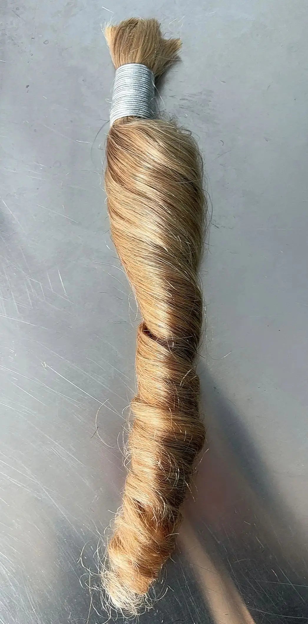 100g Indian Human Hair Bulk Loose Wave for Braiding Blonde Brown #99J #350 Bobbi Extensions