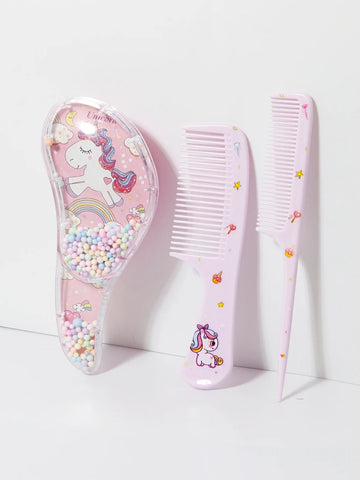 3 Piece PC Comb Set Wet and Dry Dual Use Hair Styling Tool