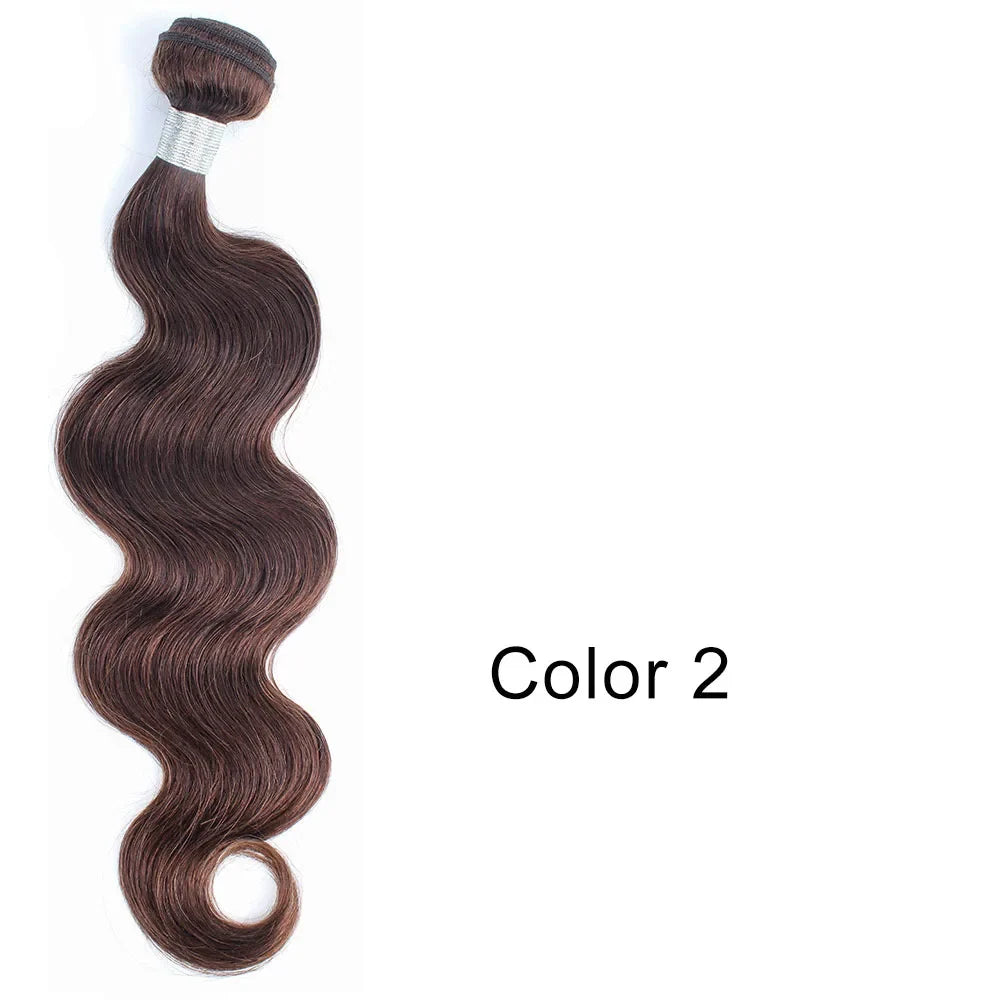 1 Bundle 100% Remy Indian Human Hair Body Wave Weave Ombre Blonde #613 Extensions 10-26 Inch Bobbi Collection
