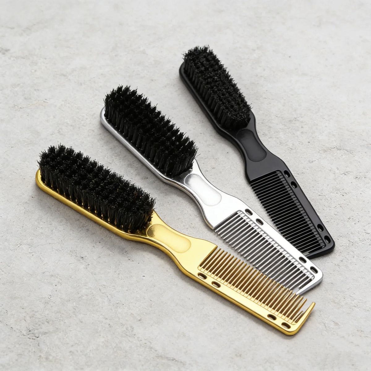 3 Piece Nylon Hairbrush and Double Sided Comb Set for Wigs