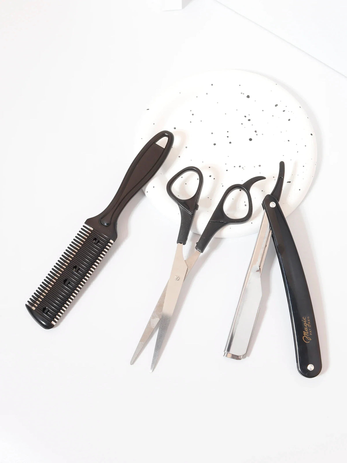 3pcs Hair Cutting Set For Beard Edge Hair And Facial Hair Styling Tools