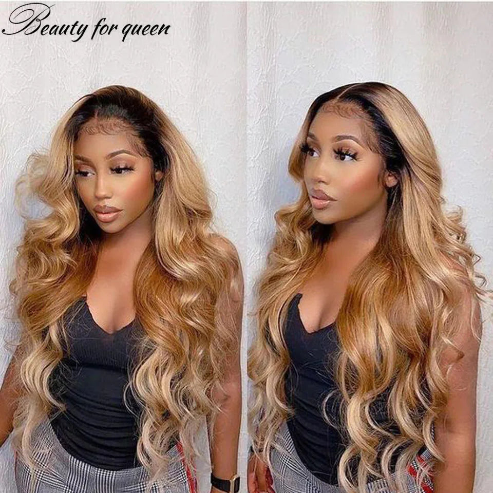 Water Wave 13x4 Lace Front Human Hair Wig 180% Density Pre Plucked Deep Wave