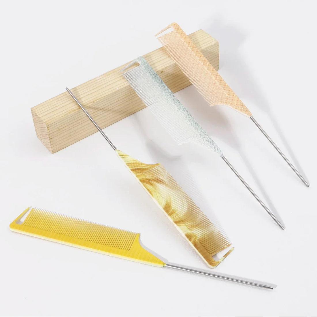 1 Piece Steel Needle Tail Comb For Styling And Separating Hair