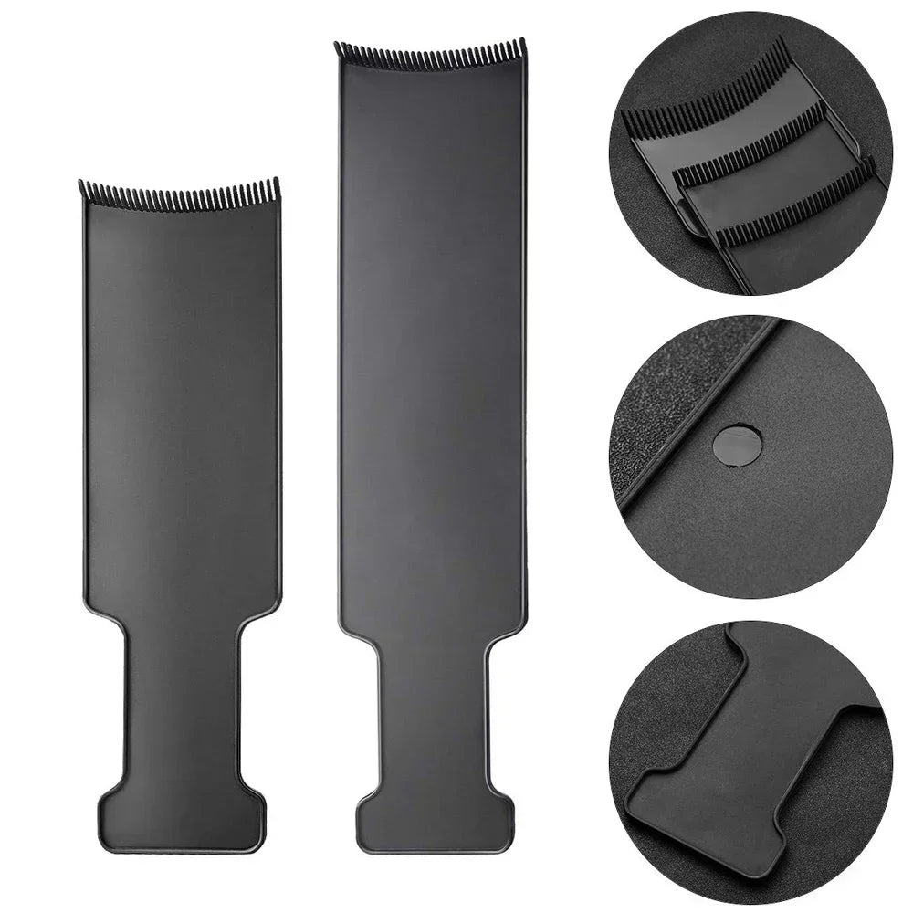 Toothed Hair Dye Plate and Brush 1 Piece PVC Hair Dye Tool