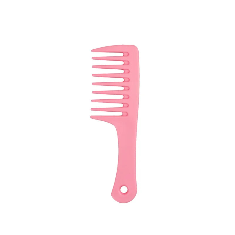 Wide Tooth Handle Comb Set 1 to 4 Pieces ABS Plastic