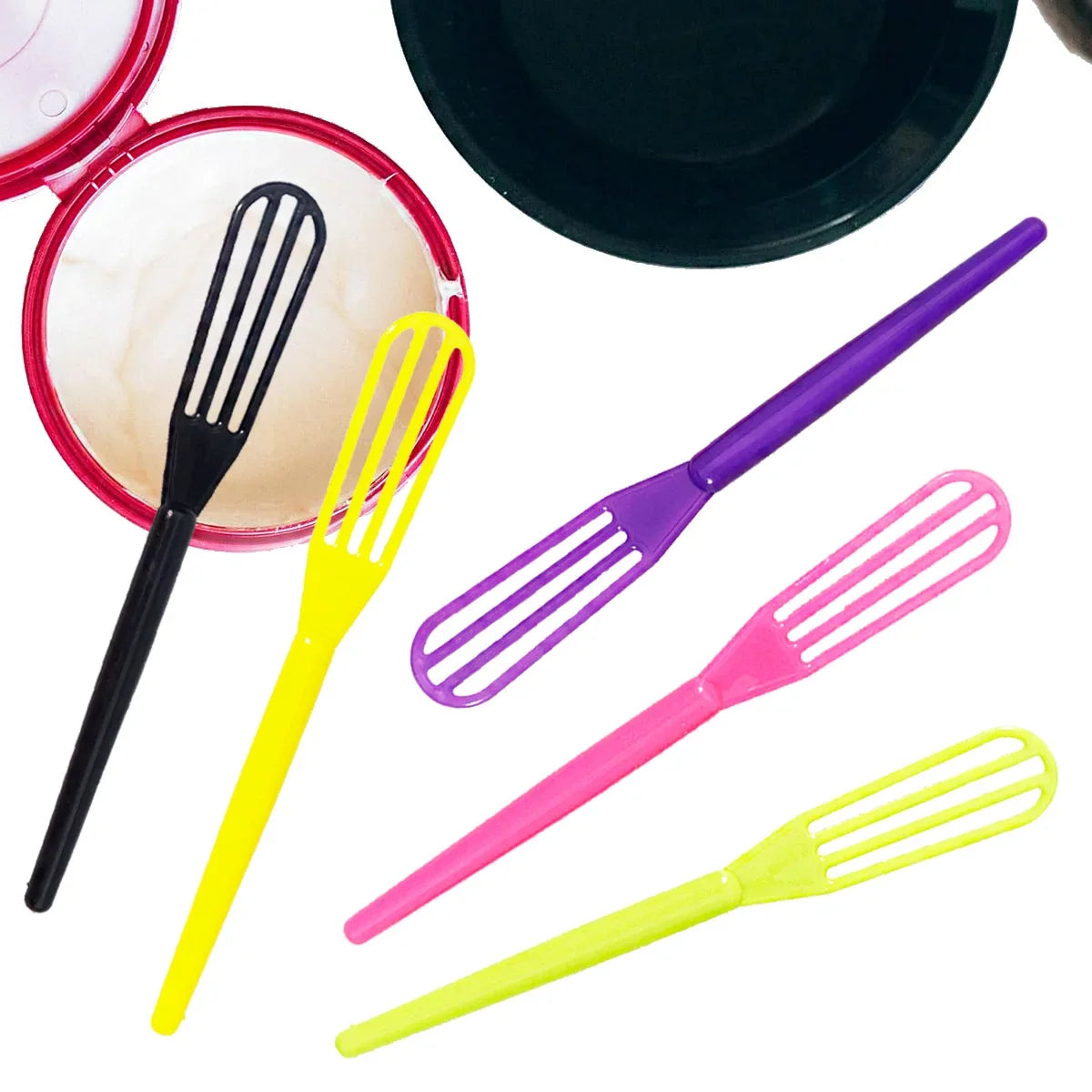 10pcs Hair Dye Mixing Sticks Plastic Root Mixing Tools