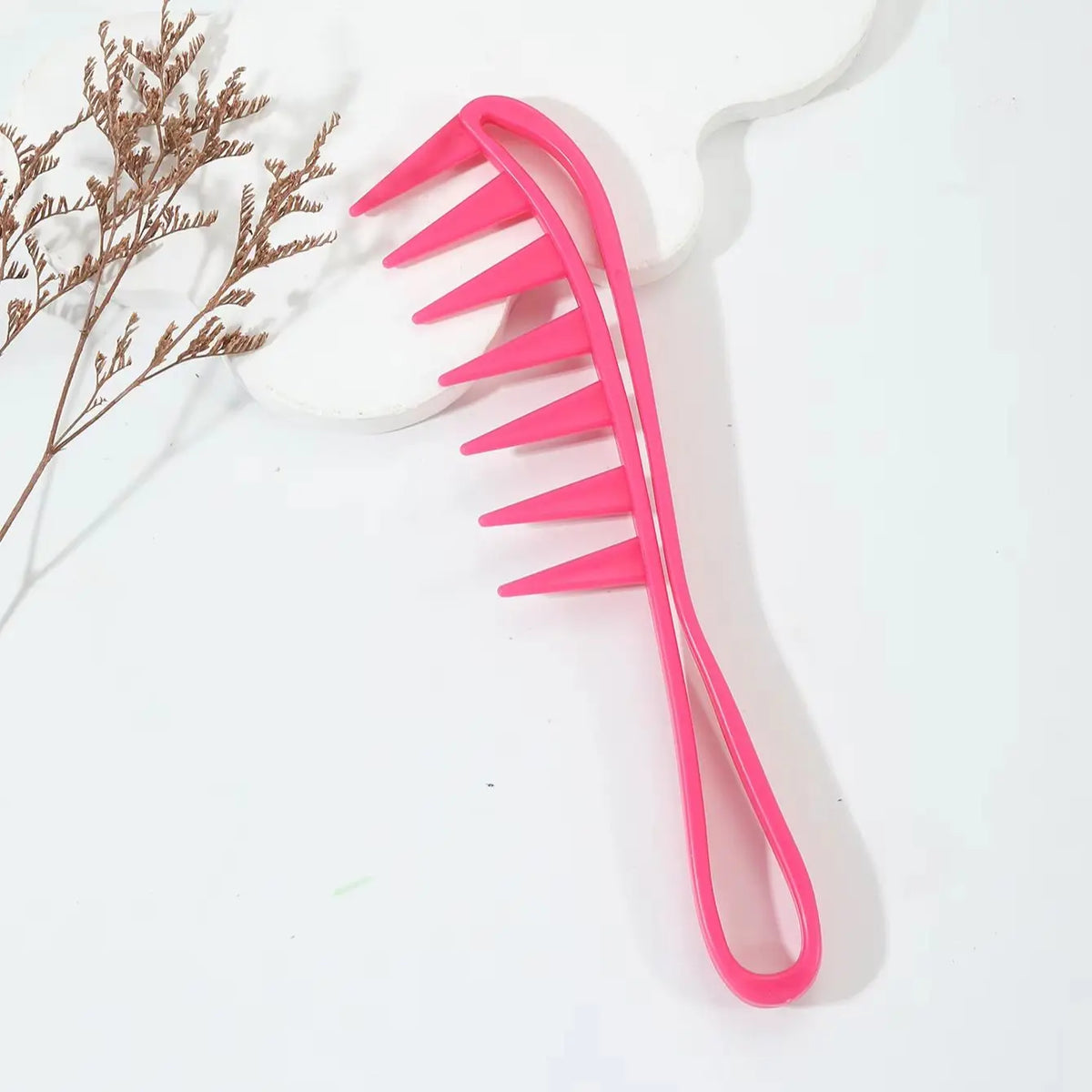 Wide Toothed Anti Static Plastic Comb Hairdressing Tool