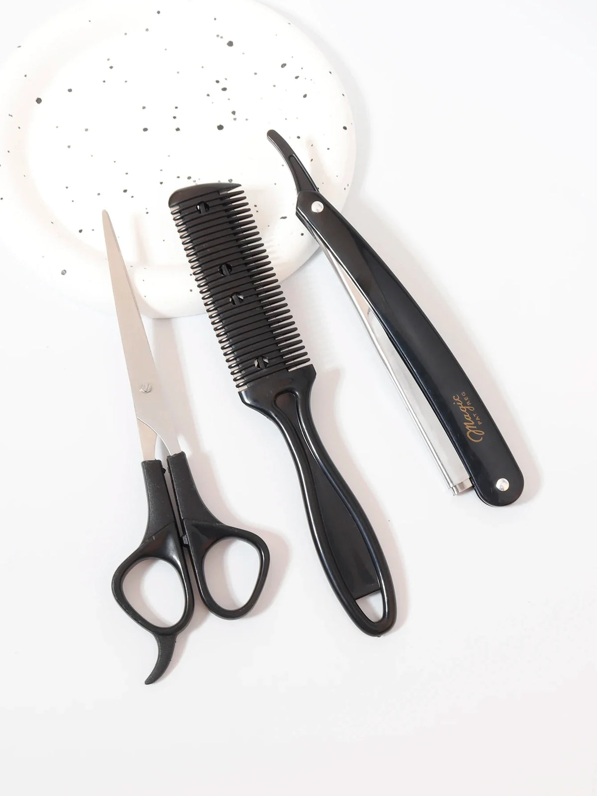 3pcs Hair Cutting Set For Beard Edge Hair And Facial Hair Styling Tools