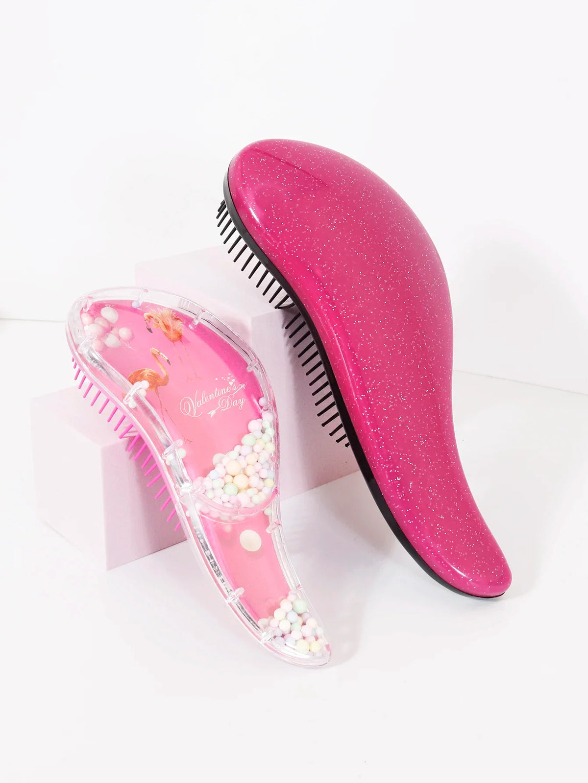 2 Piece PC Loop Hair Brush Set for Daily Hair Care and Styling