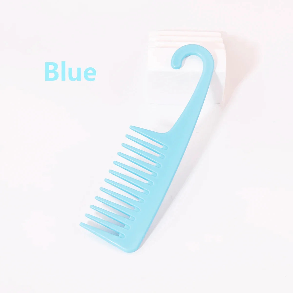Wet Hair Curling Comb Heat Resistant Wide Tooth Hair Combing Tool with Hook