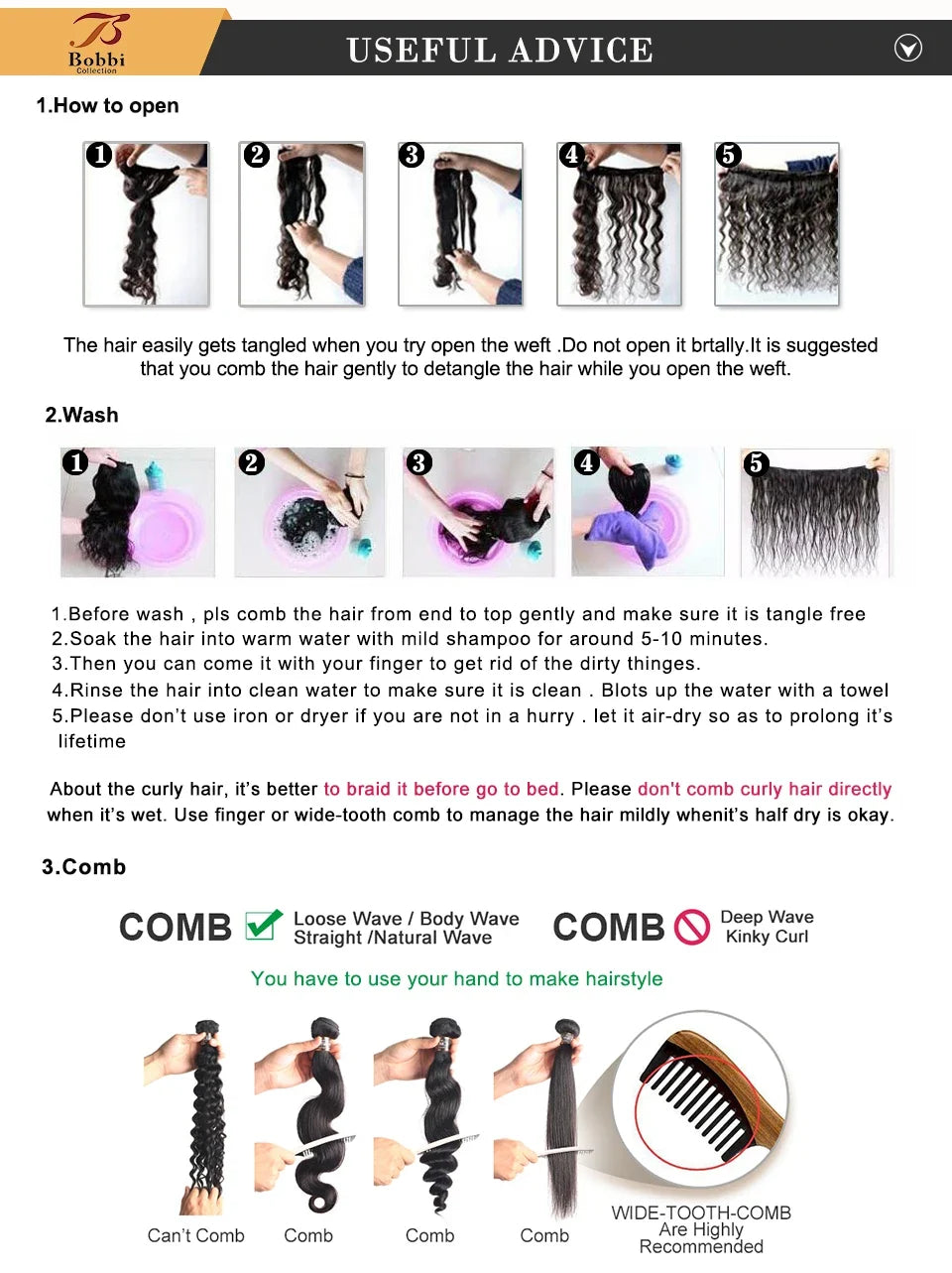 1 Bundle 100% Remy Indian Human Hair Body Wave Weave Ombre Blonde #613 Extensions 10-26 Inch Bobbi Collection