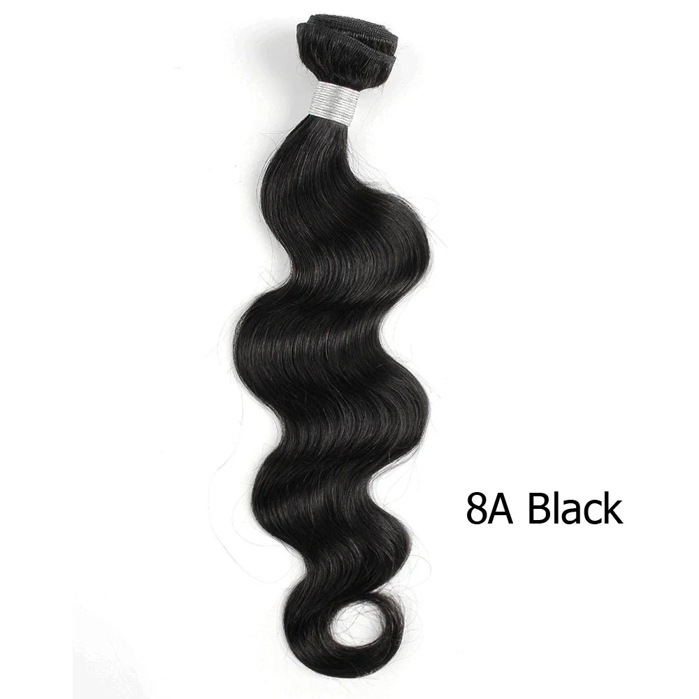 1 Bundle 100% Remy Indian Human Hair Body Wave Weave Ombre Blonde #613 Extensions 10-26 Inch Bobbi Collection