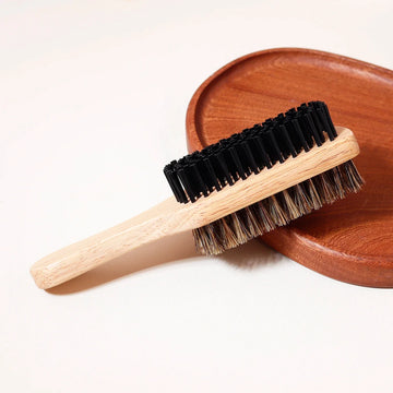 Double Sided Hair Brush 1Pc Soft and Hard Wood Styling Brush
