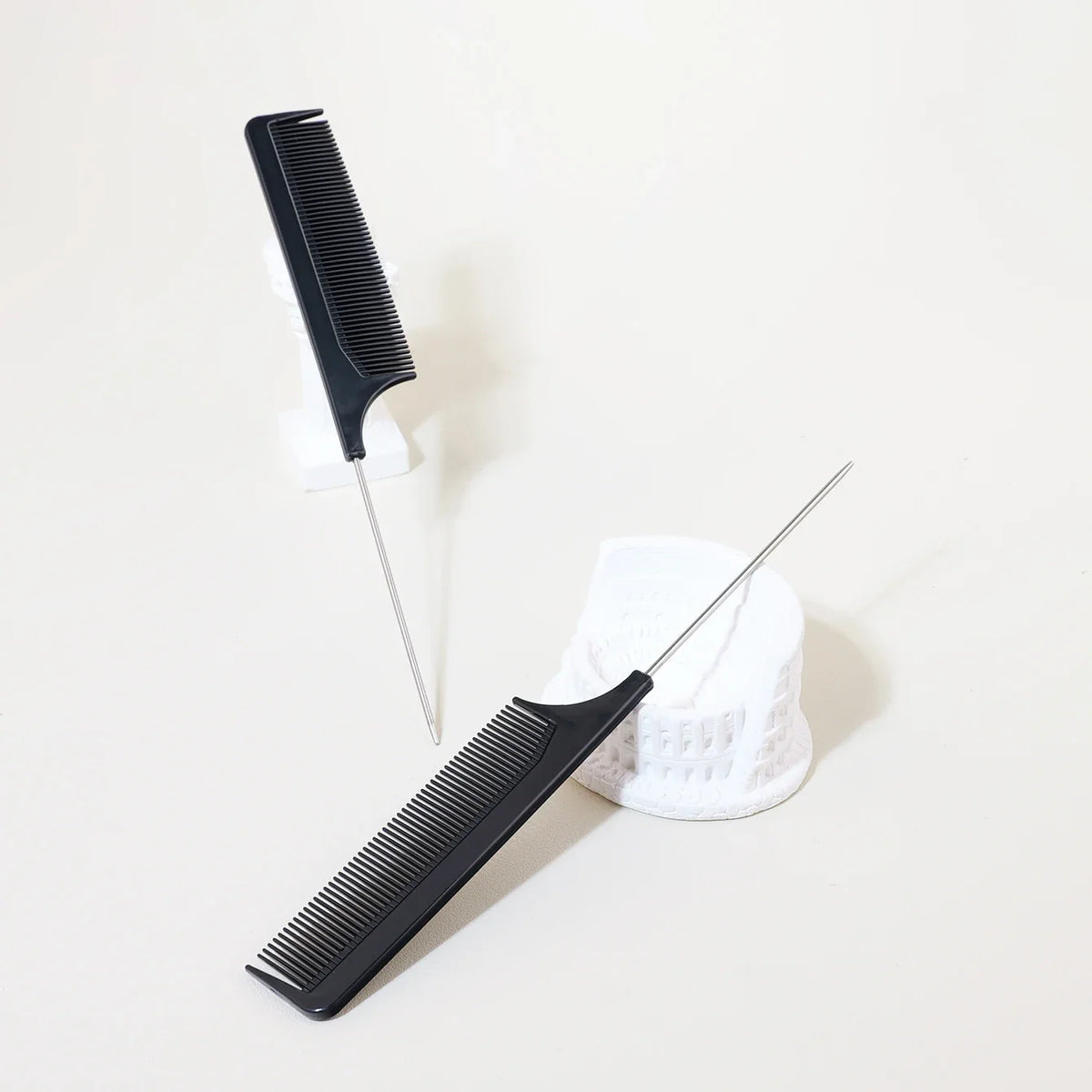 Hairdressing Rat Tail Comb Set 2 or 4 Pieces PP Plastic