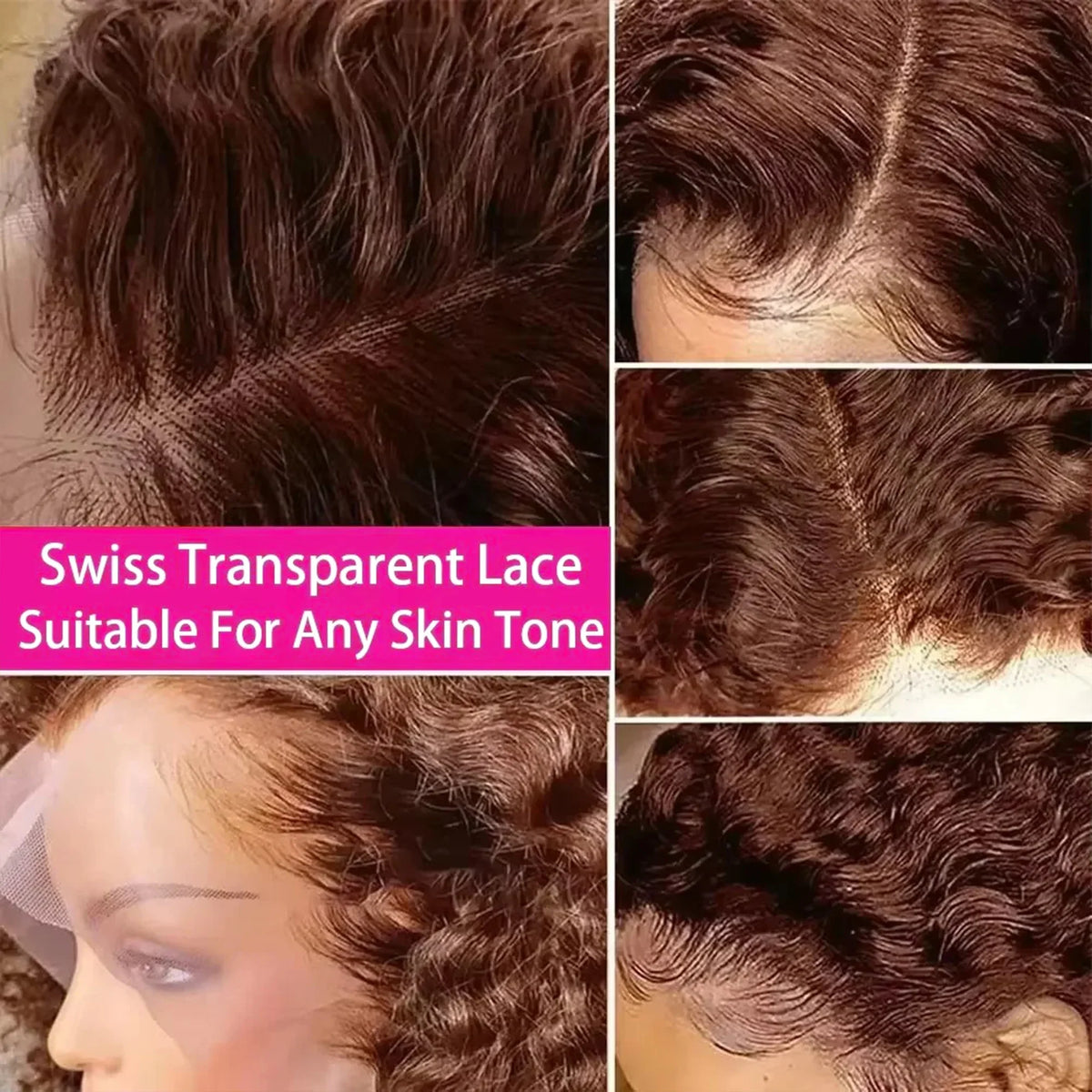 13x4 2x6 Deep Wave Water Wave Bob Wig 300% Density Brazilian Remy HD Lace Frontal Short Human Hair Wig