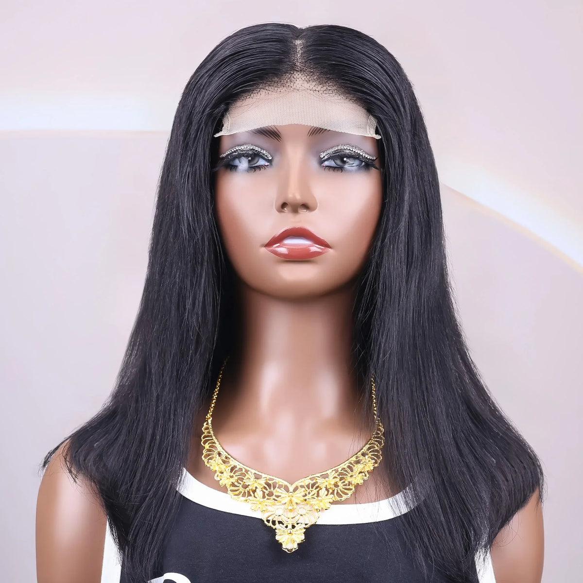4x4 13x4 Lace Frontal Short Straight Bob Human Hair Wig Pre Plucked Brazilian Remy
