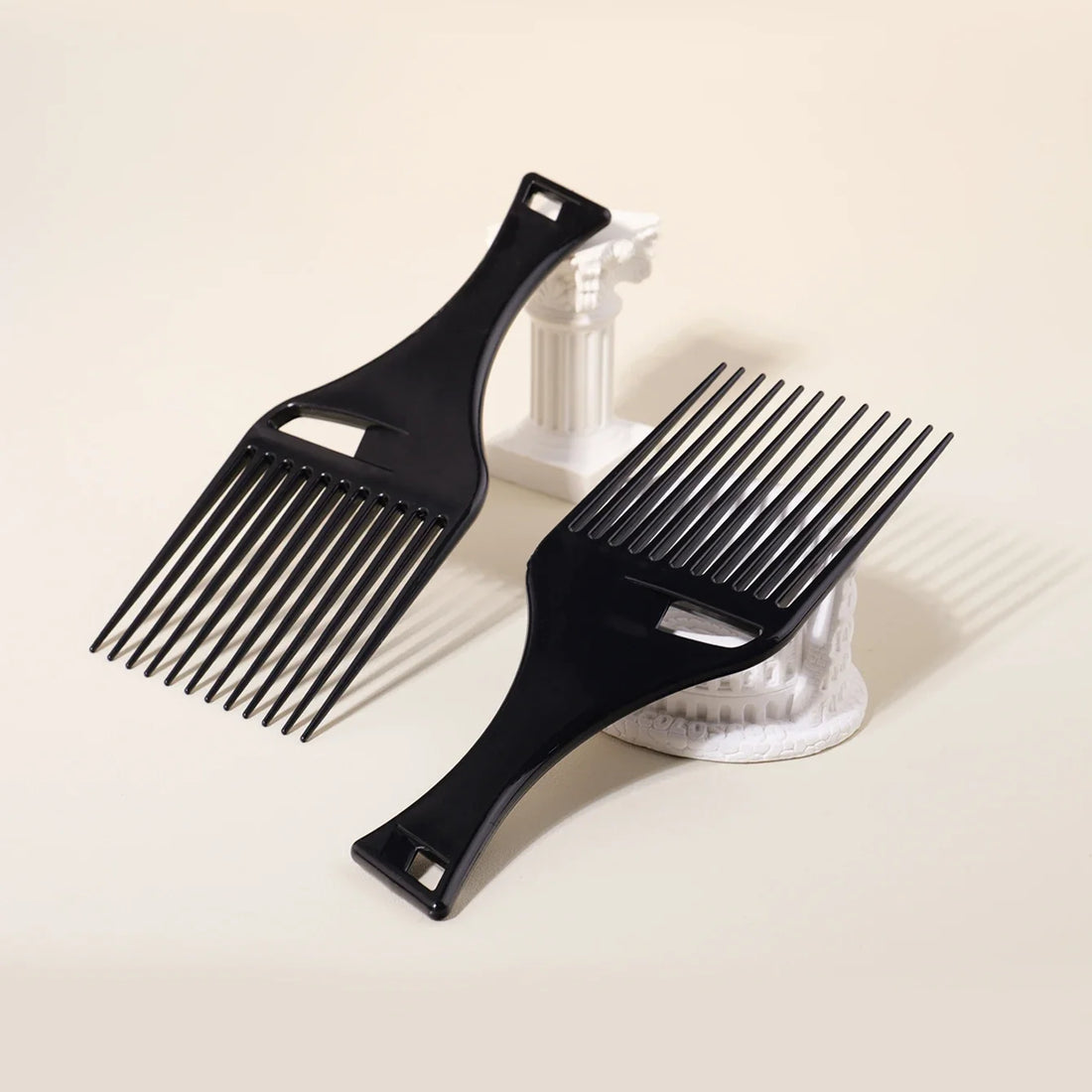 1 or 2 Piece Smooth Insert Comb for Hair Styling and Texture PP Material