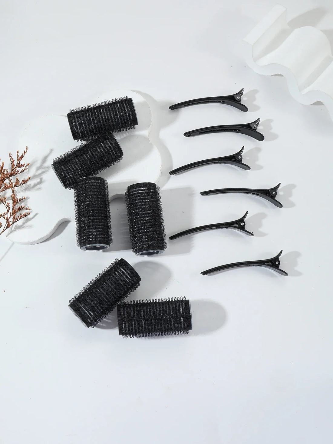 12 Piece Air Bar Curling Iron Tube Self Adhesive Hair Styling Tool Set