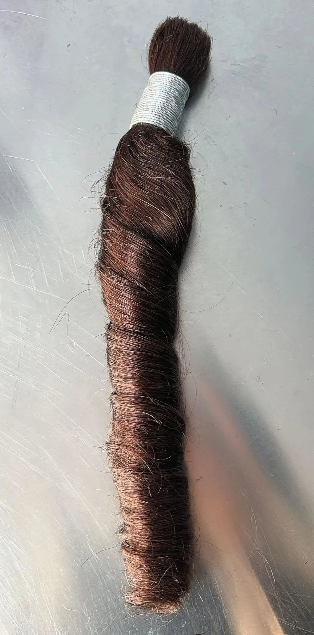 100g Indian Human Hair Bulk Loose Wave for Braiding Blonde Brown #99J #350 Bobbi Extensions