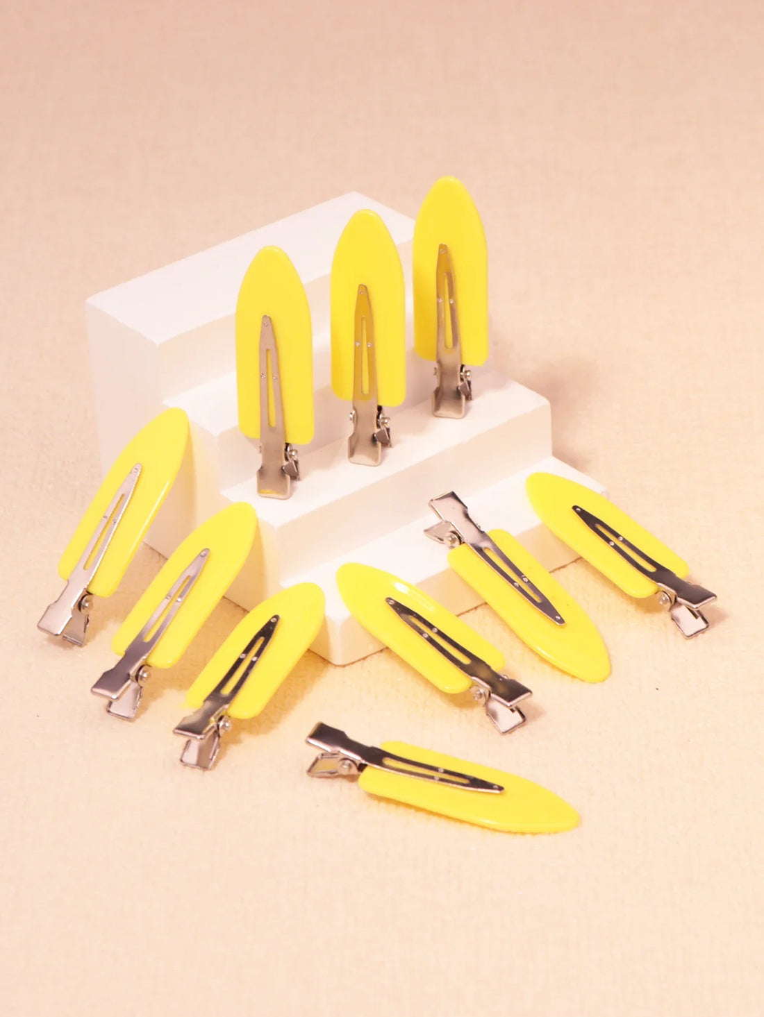 10pcs Seamless Non Slip Side Hair Clips Makeup Styling Tools