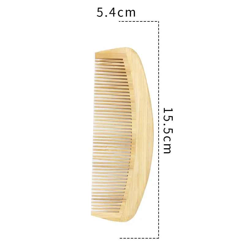 Bamboo Wide Tooth Comb Anti-Static Hair Removal Comb 1 Piece