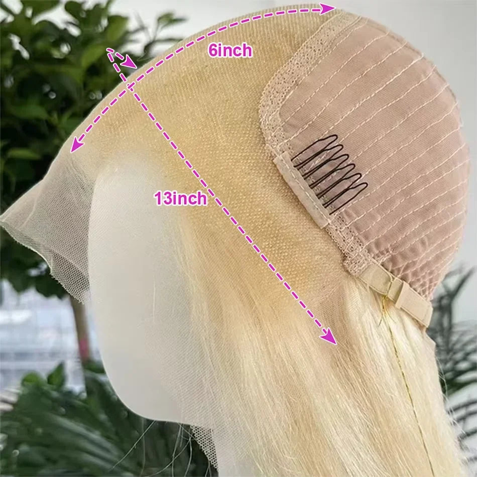 230 Density 13x6 Transparent Lace Frontal Blonde Body Wave Human Hair Wig