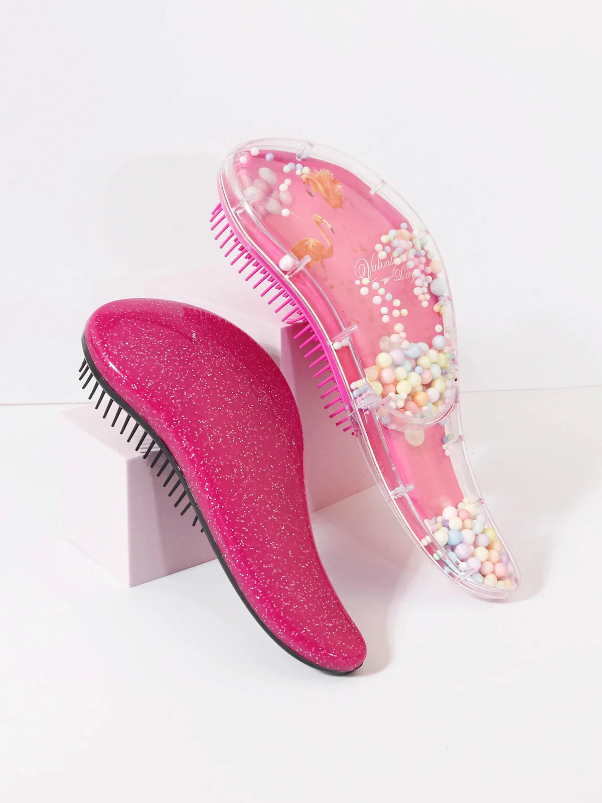 2 Piece PC Loop Hair Brush Set for Daily Hair Care and Styling